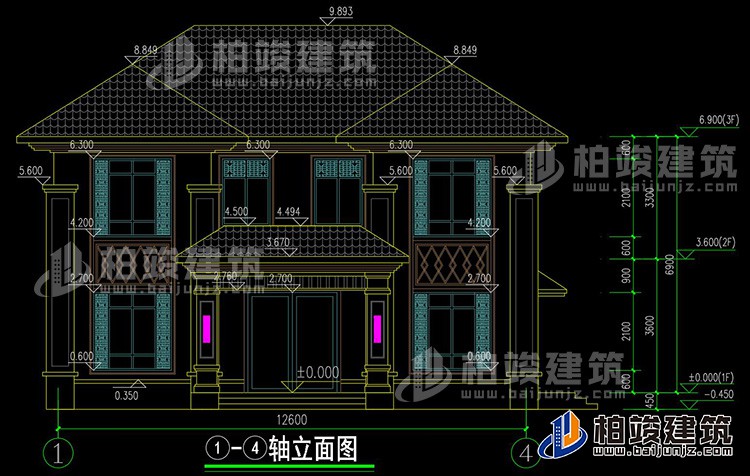 正立面图